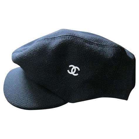 casquette chanel noir|chapeaux chanel.